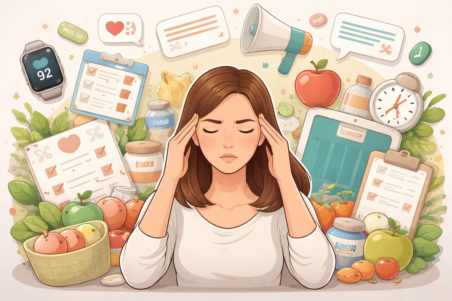 Wenn Gesundheitsbewusstsein Stress verursacht